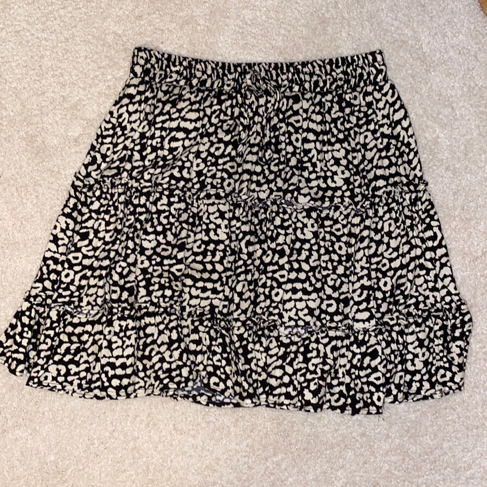 Leopard print skirt
